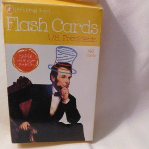 U.S. Presidents Official White House Portraits Educational Flash Cards